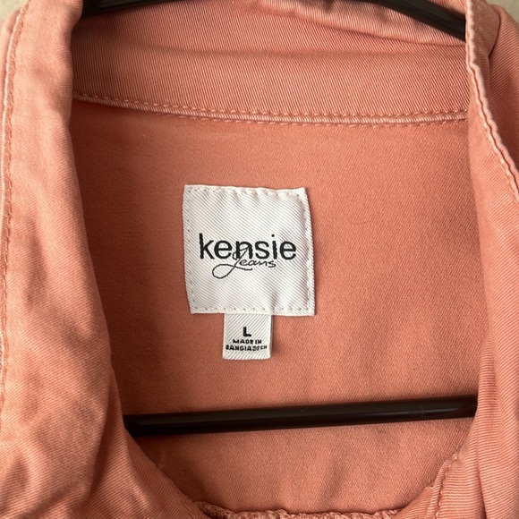Kensie pinks bomber cargo jacket - Picture 3 of 5